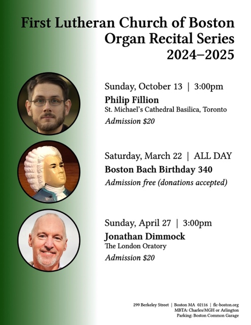 2024 Organ Recital Series poster